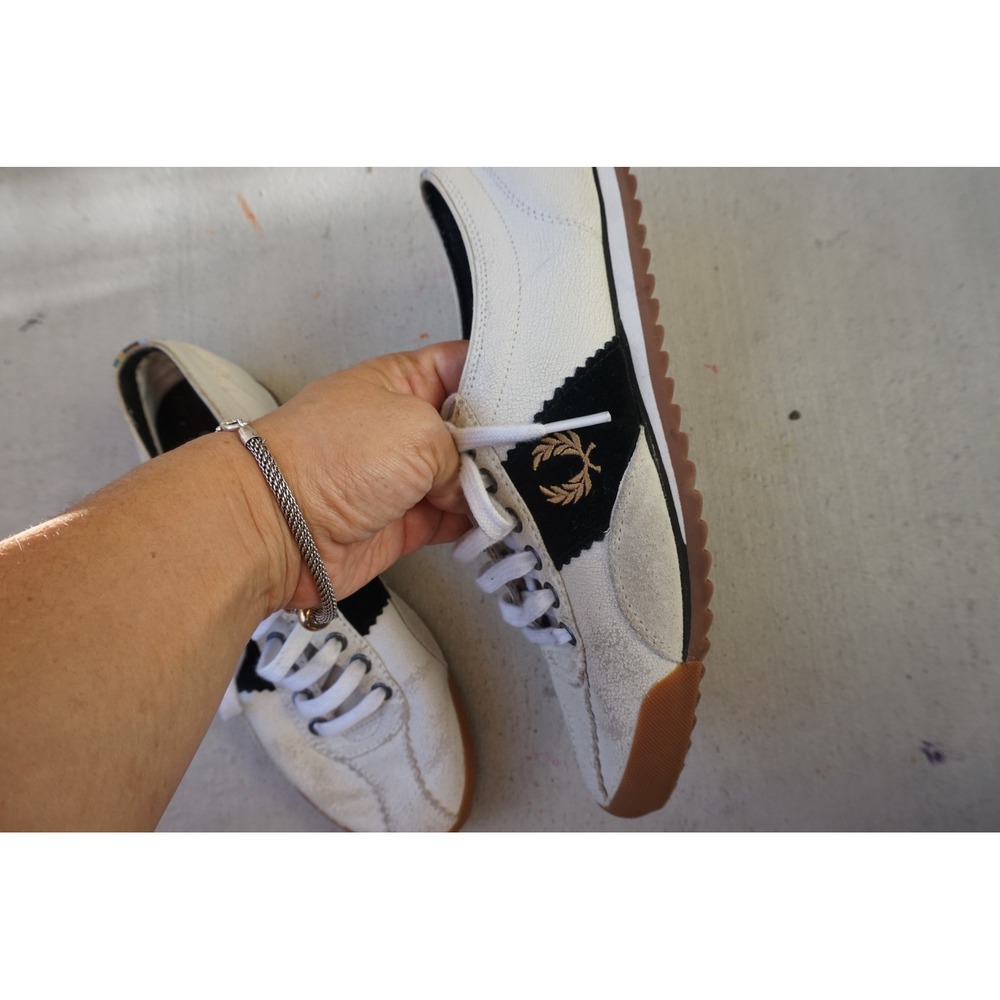 Fred Perry Bradley Wiggins "Shadley Wooling" Tennis Shoes Sneakers Mens size 7.5 - Picture 7 of 9